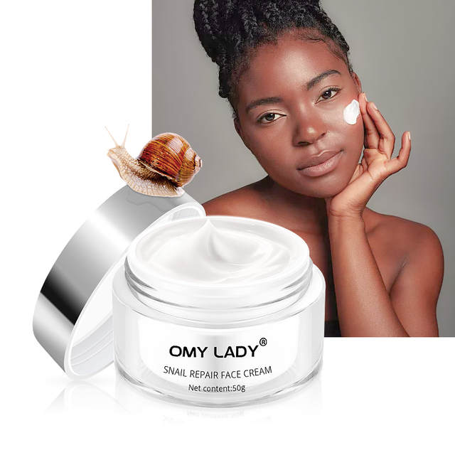 Free Sample Omy Lady Snail Repairing Cream Oily Skin Care Dark Spots and Wrinkles Removal Face Cream