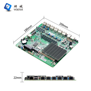เมนบอร์ด Yentek D19SL Mini ITX Intel J1900 6 พอร์ตเครือข่าย บอร์ดเซิร์ฟเวอร์ 4G พร้อม I210 Gigabit LAN สำหรับซอฟต์แวร์เราเตอร์ - Product Image 1