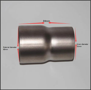Adaptateur de tuyau d'échappement de moto, réducteur, connecteur, tube pour K1 K2 K3 K4 <span class=keywords><strong>BANDIT</strong></span> universel 61mm-51mm - Product Image 1