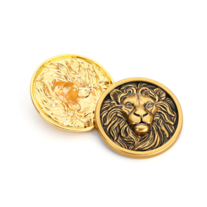OEM ODM Zinc Alloy Metal <b>Buttons</b> Custom Engraved Logo Gold Silver Plating Clothing Decorative <b>Buttons</b> - Product Image 3