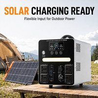 Estación de Energía Portátil OEM de Onda Sinusoidal Pura de 1280Wh con Tomas de Corriente Alterna y USB C PD65W para Exteriores y Energía de Respaldo