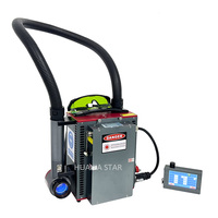Mochila portátil de refrigeración por aire, máquina de limpieza y descalcificación con láser pulsado de 50W, eliminador de óxido de tubo cuadrado