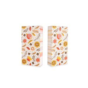 Tonghui กระดาษเช็ดปากพิมพ์ลายเยื่อไม้แท้ขนาดมินินุ่ม5แพ็คสำหรับเดินทางมี3ply 100% งานตามสั่งขนาดเล็กกระดาษทิชชู่เช็ดมือ - Product Image 3