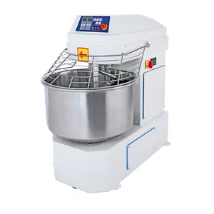 Batedeira espiral comercial 48l/68l/88l/122l/240l, misturador de massa, farinha de 35kg em pão, misturador de velocidades duplas