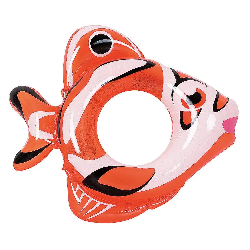 Hot Summer Baby Inflatable Fish Swimming Ring Tropical Fish Inflatable Swim Ring