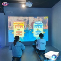 Attraction Sportive Interactive : Jeu de Course à Rameurs en Réalité Augmentée avec Projection, Jeu de Fitness Interactif pour Centres de Divertissement Familial