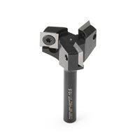 Fresa de router indexable de tres filos, con cuchillas desmontables, para fresado de paneles, limpieza de base y ranurado, para madera maciza