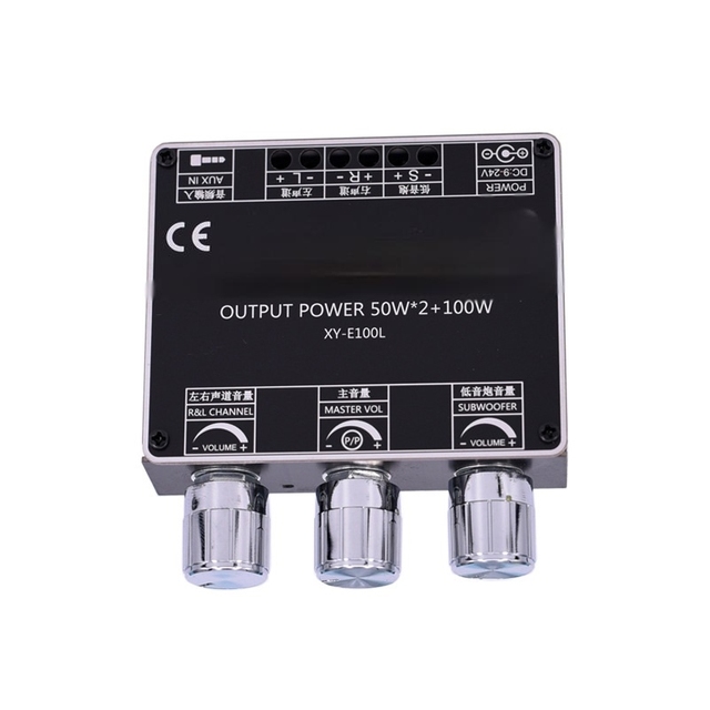 XY-E100L 2.1 Channel Digital Power Amplifier 5.0 Power Audio Stereo Subwoofer Amplifier Board 50WX2+100W AMP 2