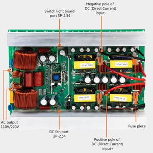 Carte principale d'onduleur à onde sinusoïdale pure <span class=keywords><strong>5000W</strong></span> 12V/24V/48V à 220V alimentation <span class=keywords><strong>mobile</strong></span> extérieure PCBA Circuit imprimé nu - Product Image 5