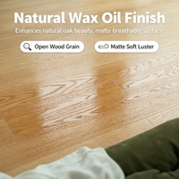 Parquet en chêne blanc contrecollé 3 couches, dalles multicouches avec noyau en liège, système de pose T&G Click Lock pour maisons