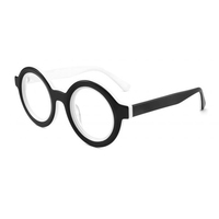 Monture de lunettes vintage ronde en acétate, montures optiques pour hommes et femmes en couleur olive perplexe