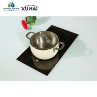 220 ~ 240V 2200W Portable double cuisinière à induction/chauffage de cuisinière électrique/couvercles de fours intégrés