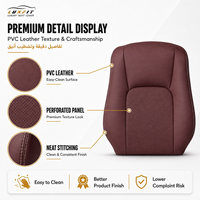 Housses de siège en cuir PVC Luxfit, spécifiques aux modèles, pour pick-up double cabine 2016-2023, ensemble complet, ajustement personnalisé, OEM ODM, toutes saisons, 5 places, luxe