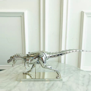 Topklasse Hars Handwerk Gegalvaniseerde Dieren Dinosaurus Sculptuur Voor Kunstgalerie Tonen <span class=keywords><strong>Sexy</strong></span> Robot Accent - Product Image 4
