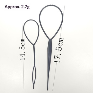 Outil de coiffure pour tresses faites main, aiguille à tirer pour tresses latérales, accessoires pour chignons - Product Image 4