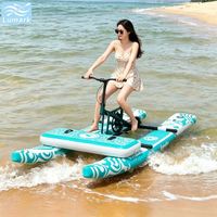 Vélo aquatique SUP à ponton plat, monoplace, cadre en aluminium avec tapis flottant avant, léger, pour la mer, rangement facile, de Chine Lumark