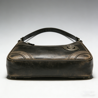 Collection FactoryDirect – Sac Boston Vintage pour Femme en Cuir de Vachette Pleine Fleur Tanné Végétal – Sac Bandoulière en Cuir Luxe Léger