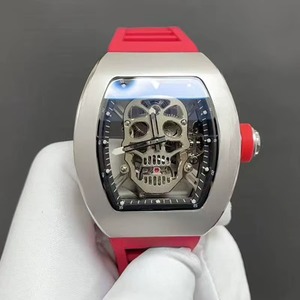 Montre mécanique automatique de luxe de style hip-hop urbain avec tourbillon et crâne pour hommes - Product Image 6