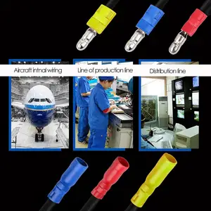 מחבר כדור מחברים זכר/נקבה ערכות חוט מחברים חוט אדום pvc אדום ליבה נחושת מבודדים ליבה מהירה מסופי כדור - Product Image 4