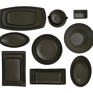 Stoviglie in Melamina Black Rock e Black Rock Grigio Cocco - Piatti in Melamina Beige Cocco per <span class=keywords><strong>Horeca</strong></span> - Product Image 5