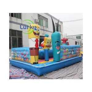 Hoạt hình phim hoạt hình rừng động vật chủ đề Inflatable Zoo vui vẻ thành phố công viên/Inflatable sân chơi/Inflatable công viên giải trí cho trẻ em chơi