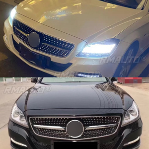 Grille de pare-chocs avant style diamant pour Mercedes-Benz W218 Classe CLS CLS300 CLS320 CLS400 CLS350 CLS500 2011 2012 2013 2014 - Product Image 5
