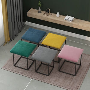 La combinación de las heces 5 en 1 apilable Plaza otomano con cojín de pie resto taburete tela asiento acolchado Rubik <span class=keywords><strong>cubo</strong></span> para sofá - Product Image 5