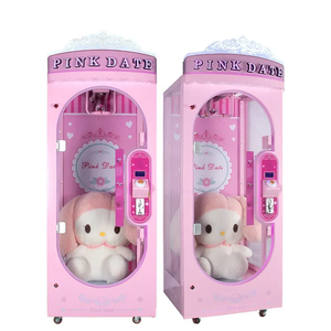 Máquina de Juego <span class=keywords><strong>Arcade</strong></span> de Gancho con Monedas, Tipo Cubo de Premios, Máquina de Peluche con Diseño de Peluquería para Niños - Product Image 4