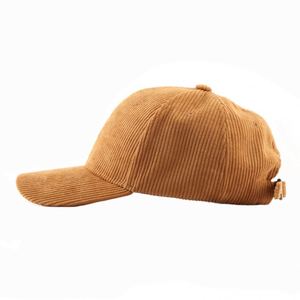 Gorro Deportivo de Pana para Mujer, Color Sólido, con Visera Curva, para Otoño e Invierno, Gorra de Béisbol Cálida para Actividades al Aire Libre - Product Image 4