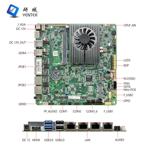 Alder Lake-N N97 DDR4 16GB Single M.2 SSD 4 LAN 6 COM HD VGA LVDS EDP OS Firewall Server Mini ITX Motherboard Server Industrial - Product Image 2