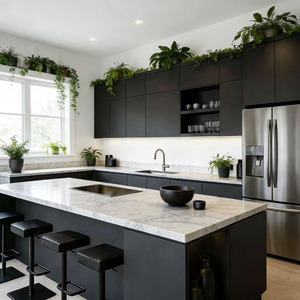 Armoires de cuisine prêtes à assembler avec plan de travail et accessoires pour une mise à niveau rapide de la <span class=keywords><strong>maison</strong></span> - Product Image 5