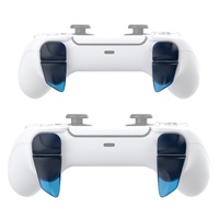 Clear Blue Blade 2 Paires d'extenseurs de gâchettes et de boutons d'épaule pour manette PS5, pour l'amélioration de la performance de jeu