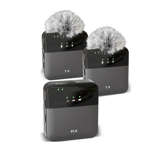 Factory High Quality 2.4G Wireless Lavalier Microphone System Video Mic Microphone for Smartphone DSLR Cameras