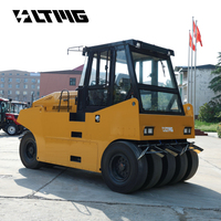 Rouleau compresseur pneumatique LTMG 10 tonnes 10t 10000kg à pneus statiques pour la construction de chaussées en asphalte