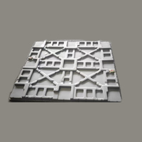 Palette Euro double face en matériau BNX PS, robuste, 4 voies, logistique industrielle, thermoformage de calibre lourd