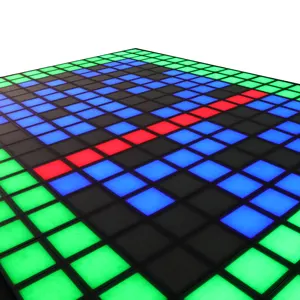 Sensor de movimiento de Piso Interactivo, juegos, luces de azulejo, software de diseño de juego de piso de rejilla de salto