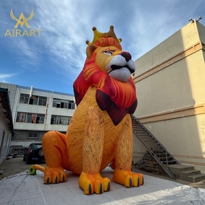 <span class=keywords><strong>Lion</strong></span> assis gonflable, <span class=keywords><strong>roi</strong></span> de <span class=keywords><strong>dessin</strong></span> <span class=keywords><strong>animé</strong></span> pour la décoration de festival de films, mascotte animale gonflable avec couronne pour l'affichage lors de fêtes - Product Image 2