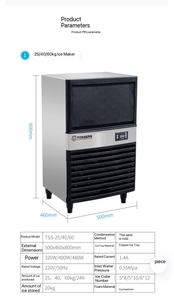Nouvelle machine à glaçons en blocs <span class=keywords><strong>Frigidaire</strong></span> pour comptoir, idéale pour les supermarchés, à moteur, économe en énergie, usage commercial, 40 kg - Product Image 2