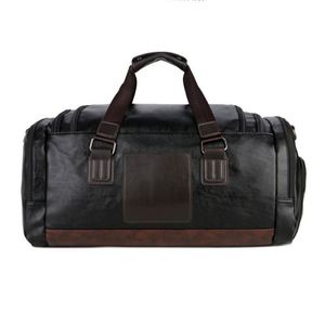 Custom Genuine Leather Travel Weekender <b>Overnight</b> Duffel <b>Bag</b> Gym Sports Tote OEM Leather Duffel <b>Bag</b> for Men - Product Image 2