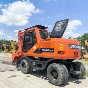 Excavadora de Ruedas USADA DH140W-7 DOOSAN, Excavadoras de Ruedas Usadas DH150 DH140 DX140 DX60W en Venta con Descuento - Product Image 2