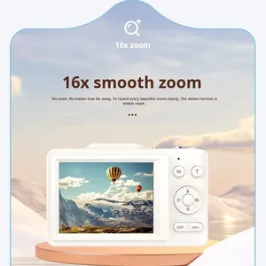 กล้องดิจิตอลขนาดกะทัดรัดสำหรับบ้านและนักเรียนขนาด2.8นิ้ว CCD <span class=keywords><strong>HD</strong></span> 4K พร้อมเซ็นเซอร์ CMOS สำหรับเด็ก - Product Image 4