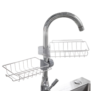 Organizzatore Multifunzionale per Lavello, Portaoggetti Regolabile per Rubinetto e Tubi di <span class=keywords><strong>Scarico</strong></span>, <span class=keywords><strong>Salvaspazio</strong></span> per Mobiletti da Cucina - Product Image 3