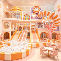 HELLO CAT Nouvelle Conception Personnalisée Aire de Jeux Commerciale pour Enfants, Ensemble de Jeux Souples pour Fêtes d'Enfants, Équipement de Jeux Intérieur