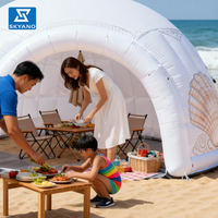 Tente gonflable, tente dôme blanche pour le camping, la publicité commerciale, la décoration promotionnelle