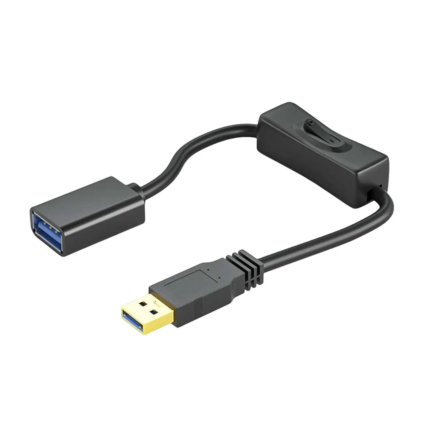 USB 3.0 chuyển đổi mở rộng Nam để nữ dây với On/Off chuyển đổi hỗ trợ truyền dữ liệu cung cấp điện cáp cho LED Strips