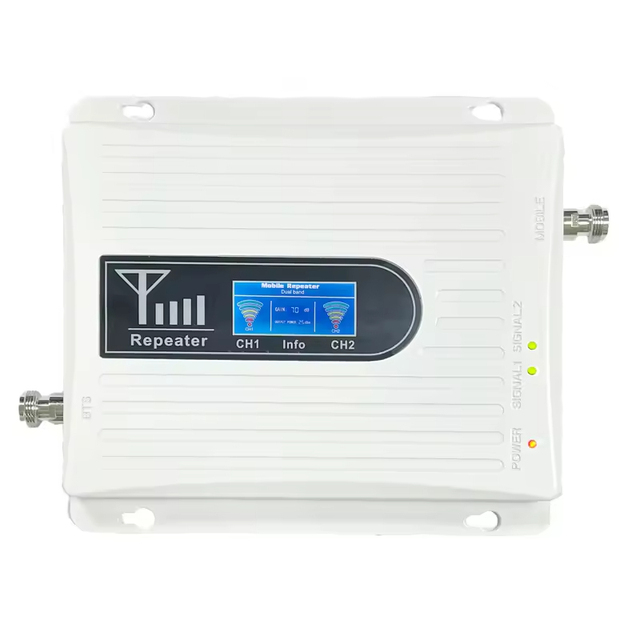 Hot Selling 4G Mobile Signal Repeater Premium LTE Network 900 1800 2100Mhz Cellular 3G GSM WiFi Extender 65dB Gain 300-500sqm