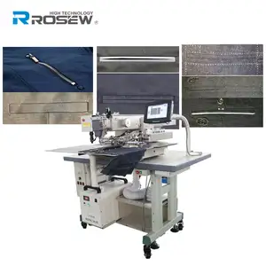 Rosew GC3520M-AT Hoge Kwaliteit Kosteneffectieve Industriële Rits Naaimachines Automatische Laser Pocket Welt Machine