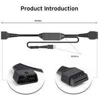 Cable Adaptador DOIP para Herramienta de Diagnóstico de Automóviles y Camiones, Compatible con Conectores Dbscar7, CRP 919X BT, Serie X-431 PRO