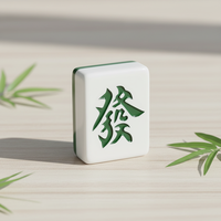 Mahjong en mélamine rose motif chat de dessin animé, taille moyenne à grande, fait main, design mignon, qualité casino professionnelle, couleur personnalisée, modèle HY-7