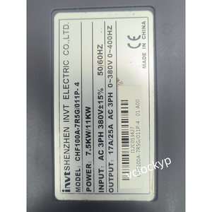 อินเวอร์เตอร์มือสอง 1 ชิ้น รุ่น CHF100A-7R5G/0wbr11P-4 7.5KW - Product Image 3